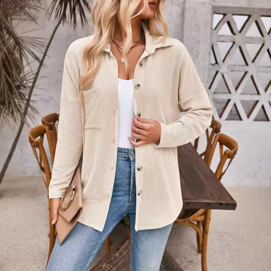 Damen lässige und elegante Strickjacke EB