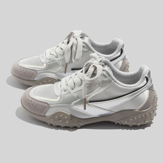 Damen Sportliche Sneakers mit atmungsaktiver Oberflächenstruktur und rutschfester Sohle EB