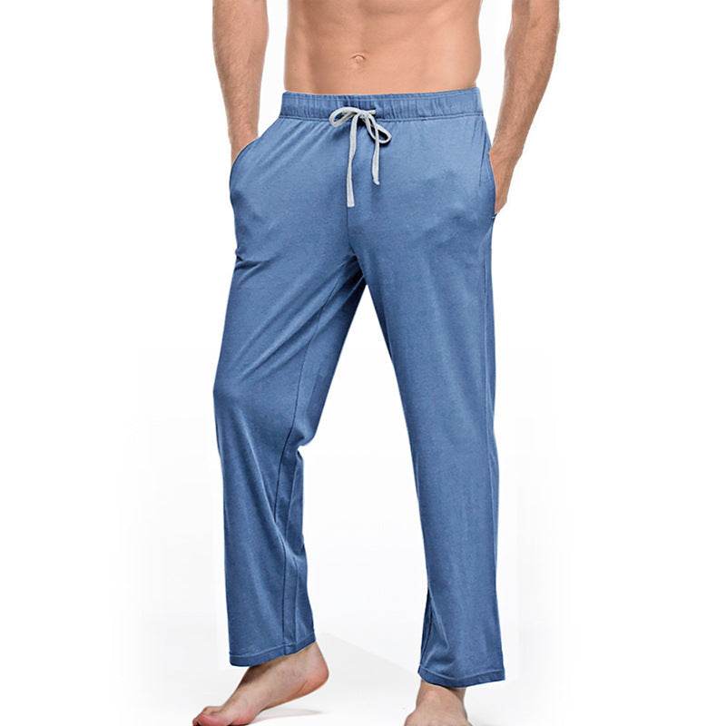Herren nan Lounge- und Schlafhose aus weichem Jersey mit elastischem Bund und Seitentaschen EB
