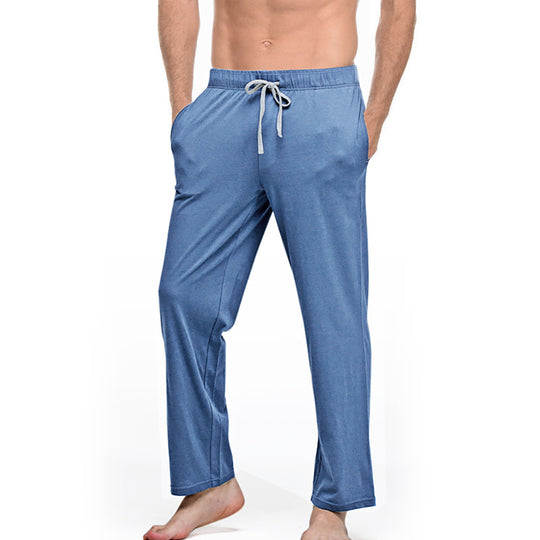 Herren nan Lounge- und Schlafhose aus weichem Jersey mit elastischem Bund und Seitentaschen EB