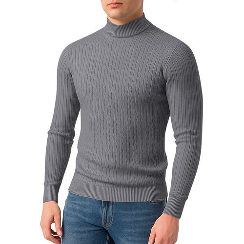 Herren Rollkragenpullover aus hochwertigem Strick EB
