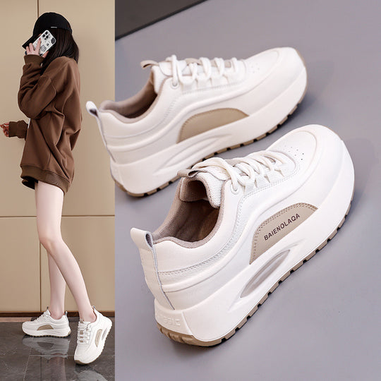 Damen Sportliche Sneakers mit dämpfender Plattform und atmungsaktivem Obermaterial EB