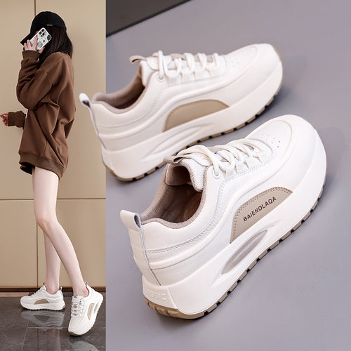 Damen Sportliche Sneakers mit dämpfender Plattform und atmungsaktivem Obermaterial EB