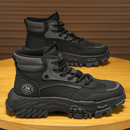 Damen robuste Outdoor-Boots mit rutschfester Profilsohle und atmungsaktiver Konstruktion EB