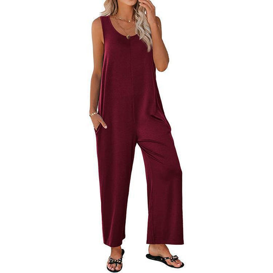 Damen Overall mit weit geschnittenem Bein EB