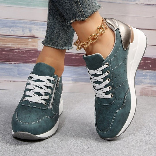 Damen Sportliche Sneakers mit atmungsaktivem Obermaterial und modischen Akzenten EB