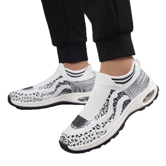 Damen Sportliche Sneakers mit elastischem Obermaterial und rutschfester Sohle EB