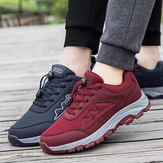 Damen Sportliche Freizeitschuhe mit rutschfestem Profil und elastischem Schnellverschluss EB