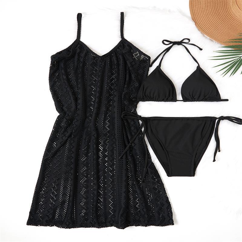Damen Strandschcover mit eleganter Spitze und raffinierten Details EB