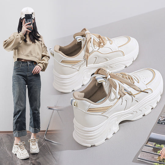 Damen Sportliche Chunky Sneakers mit atmungsaktiver Mesh-Oberfläche und starker Dämpfung EB