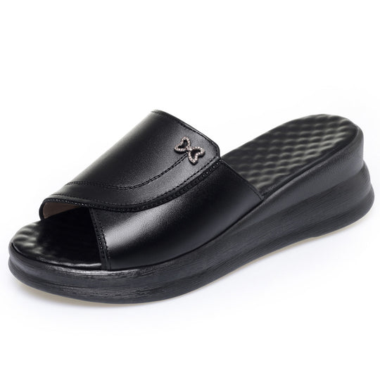 Damen Bequeme Plattform-Riemensandalen mit stilvollem Detail EB