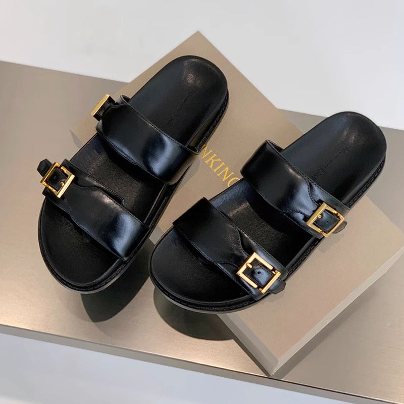 Damen modische Badeschuhe mit verstellbaren Schnallen EB