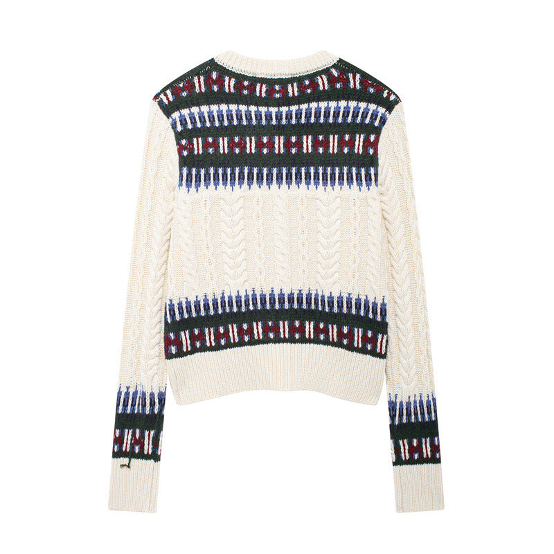 Damen Strickjacke mit Norweger-Muster EB