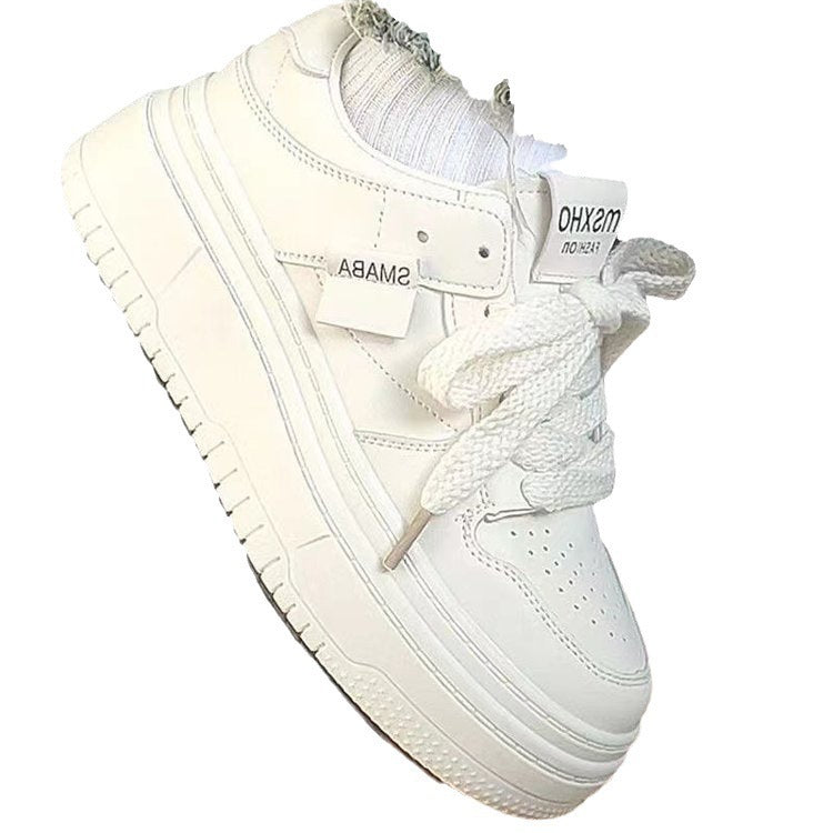 Damen Plattform Sneakers mit sportlichem Design und dämpfender Sohle EB