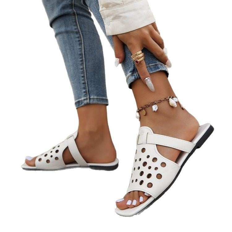 Damen bequeme Open-Toe Sandalen mit atmungsaktiven Lüftungsöffnungen EB