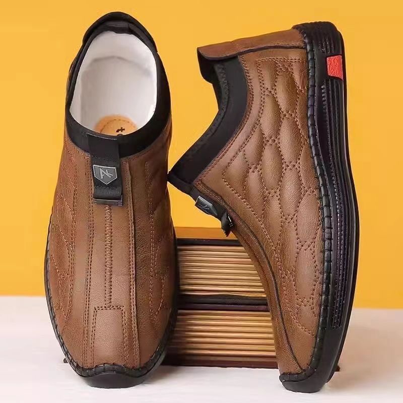 Herren Modische und bequeme Stiefeletten mit seitlichem Reißverschluss und weicher Dämpfung EB