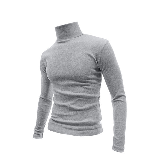 Herren Schmal geschnittenes Rollkragen-Feinstrickshirt mit Stretchkomfort EB