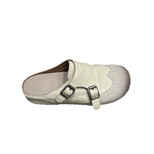 Damen Komfortable Clogs mit modischem Schnallen-Design EB