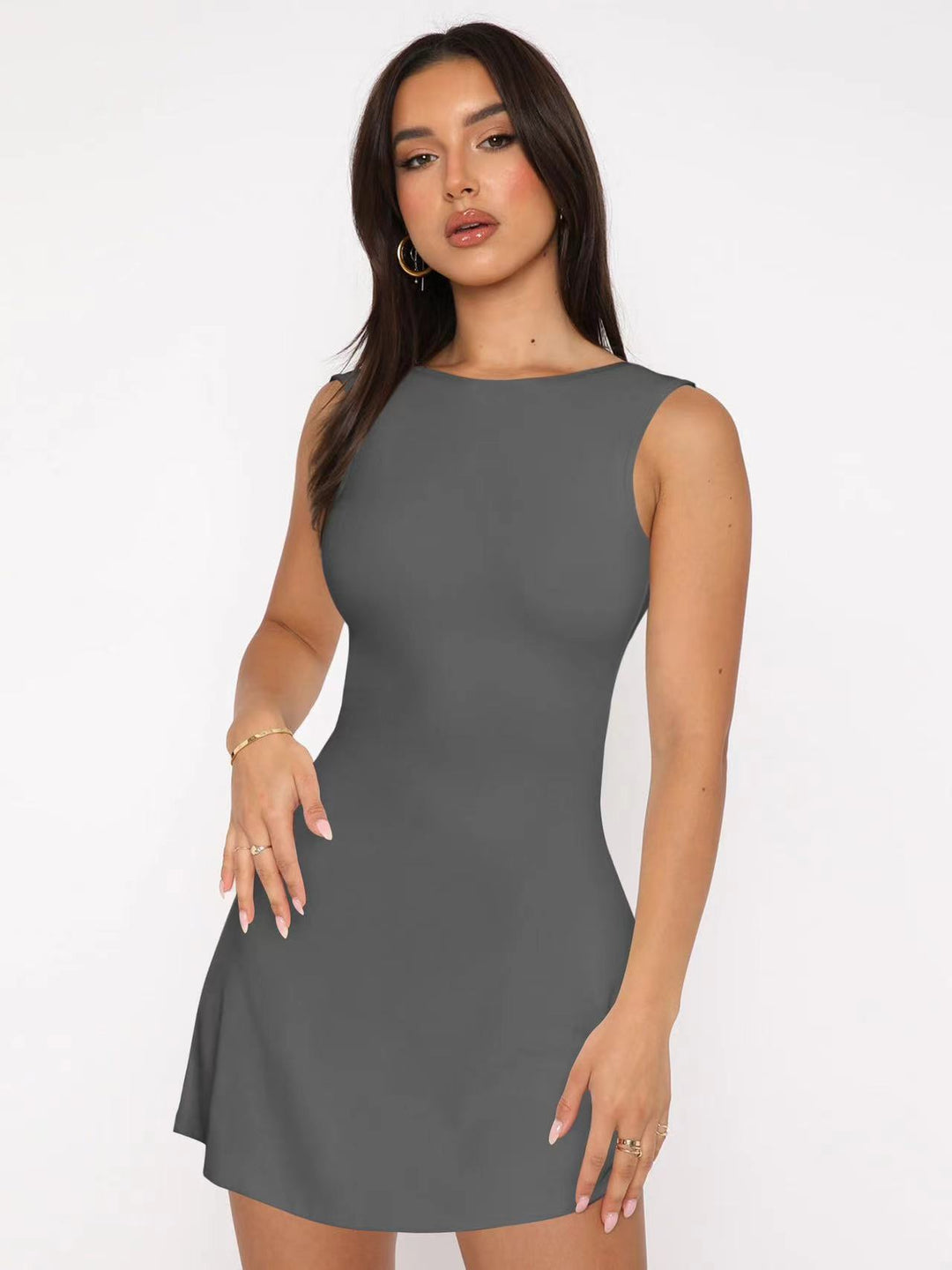Damen Figurumspielendes Kleid mit elegantem Schnitt EB