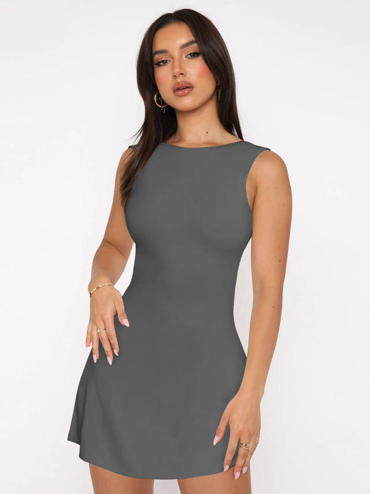 Damen Figurbetontes Minikleid aus hochwertigem Jersey EB