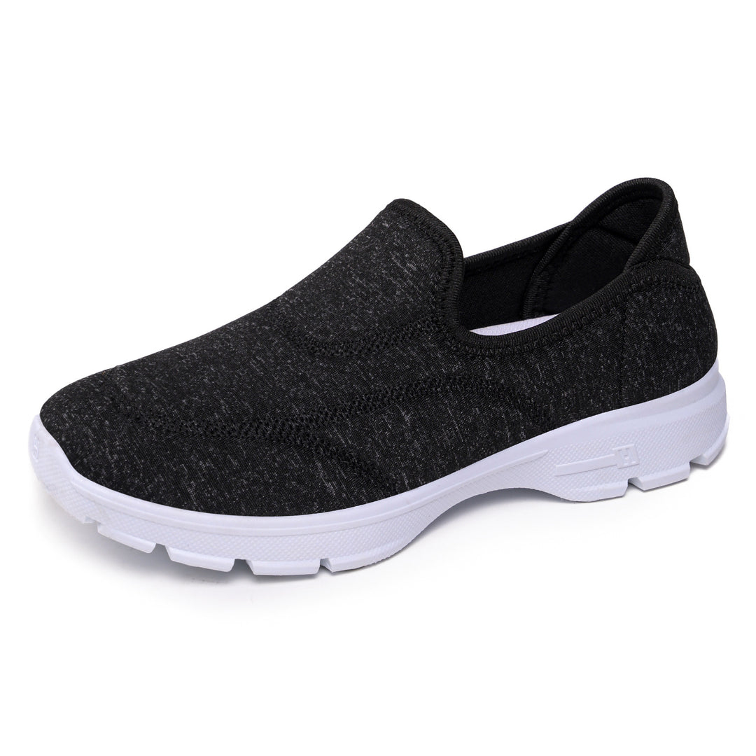 Damen Bequeme Slip-On Sneakers mit rutschfester Sohle und atmungsaktivem Obermaterial EB