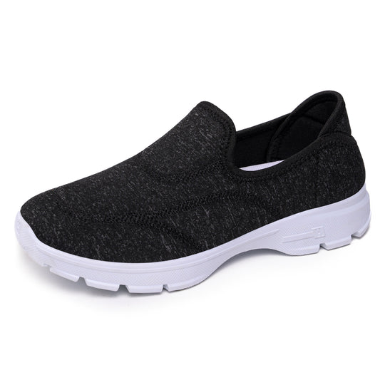 Damen Bequeme Slip-On Sneakers mit rutschfester Sohle und atmungsaktivem Obermaterial EB