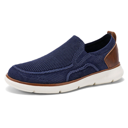 Damen Bequeme Slip-On Sneakers mit atmungsaktivem Obermaterial und rutschfester Sohle EB