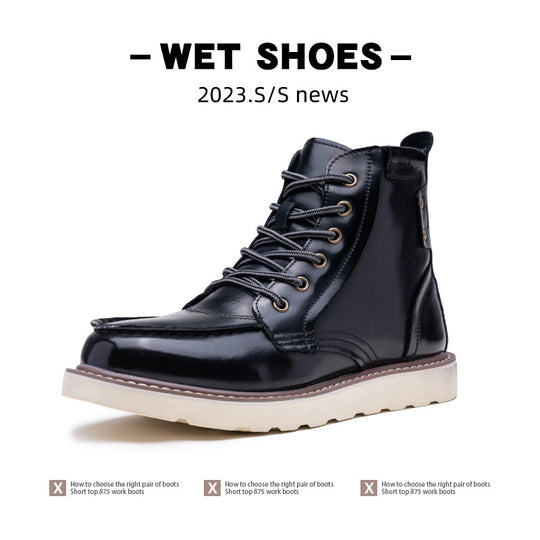 Damen Modische Arbeitsstiefel mit strapazierfähigem Obermaterial und rutschfester Sohle EB