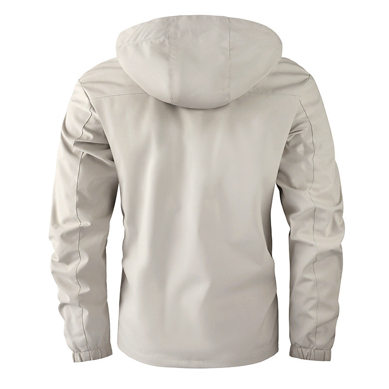 Herren Funktionaler Outdoorparka mit verstellbarer Kapuze, Brusttasche und reflektierenden Details EB