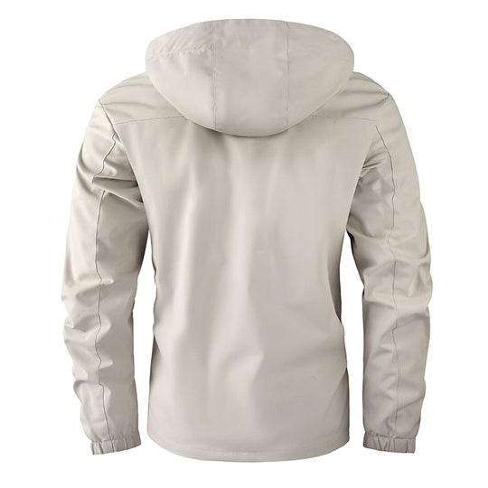 Herren Funktionaler Outdoorparka mit verstellbarer Kapuze, Brusttasche und reflektierenden Details EB
