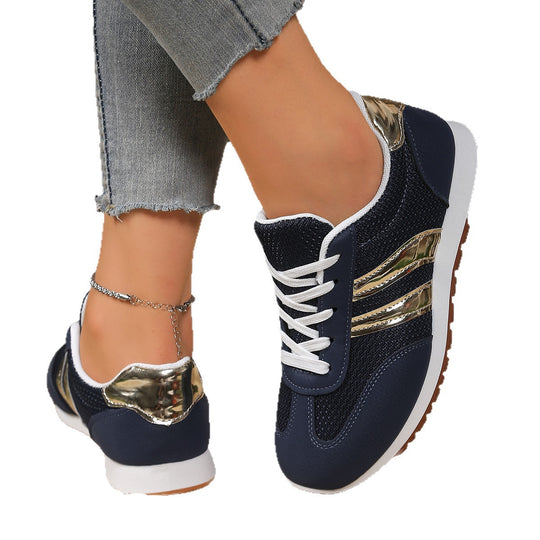 Damen Atmungsaktive Freizeitsneaker mit trendigen Details EB