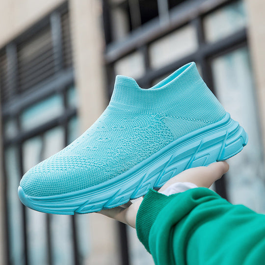 Damen Hochleistungs-Sneaker mit flexiblem Strick-Obermaterial und dämpfender Sohle EB
