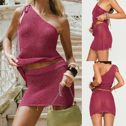 Damen Baderock und Strickjacke EB