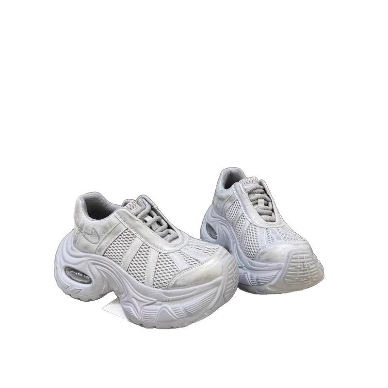 Damen Sportliche Chunky Sneakers mit atmungsaktiven Mesh-Einsätzen EB