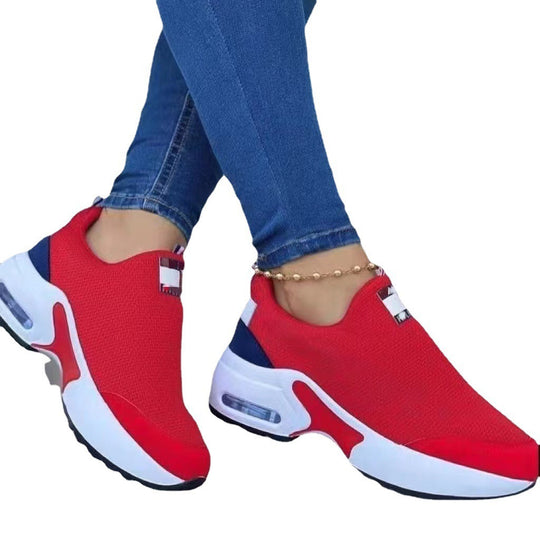 Damen Sneaker mit atmungsaktivem Obermaterial und stoßdämpfender Sohle EB