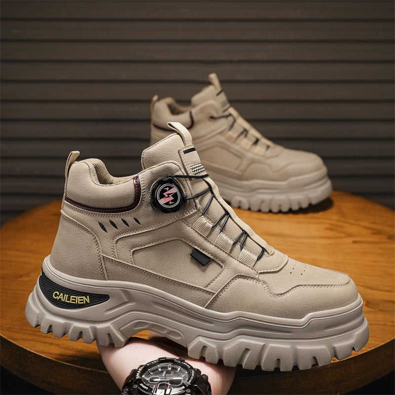 Damen Sportliche High-Top Sneakers mit innovativem Verschlusssystem und rutschfester Sohle EB