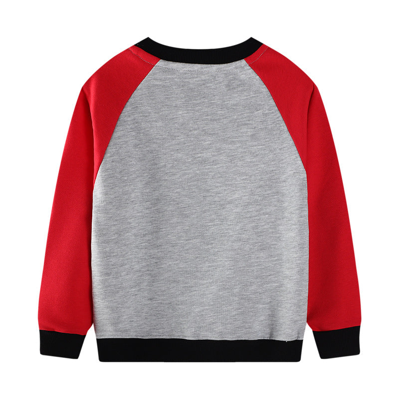 Buben Sweatshirt mit kreativem Bagger-Motiv EB