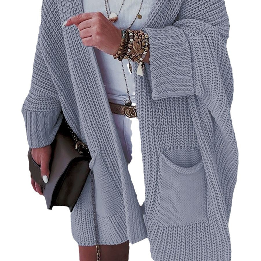 Damen Grober Strick-Cardigan EB