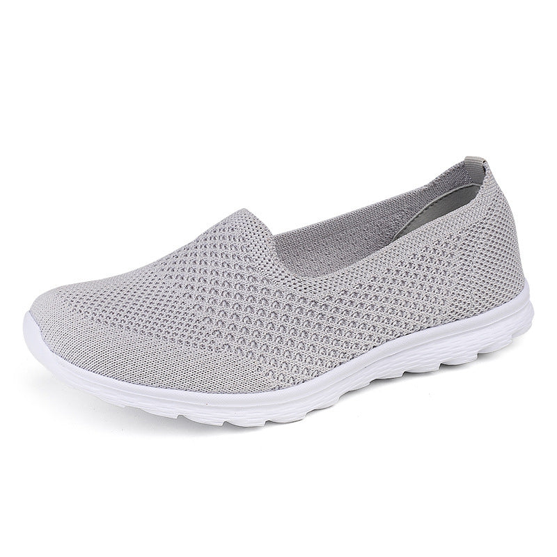 Damen nan nahtloser Komfort-Schlupfschuh mit elastischem Maschenobermaterial und gedämpfter Laufsohle EB