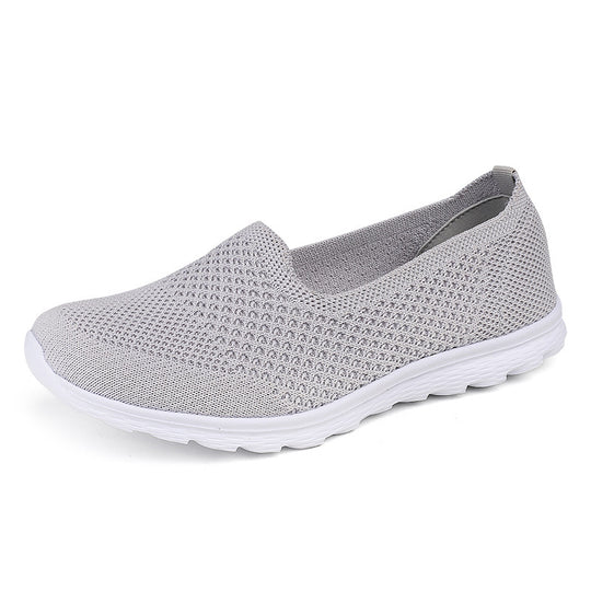 Damen nan nahtloser Komfort-Schlupfschuh mit elastischem Maschenobermaterial und gedämpfter Laufsohle EB