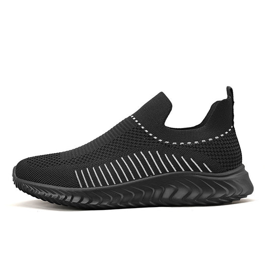 Damen Atmungsaktive Slip-On Sneakers mit elastischem Obermaterial und flexiblem Knöchelschutz EB