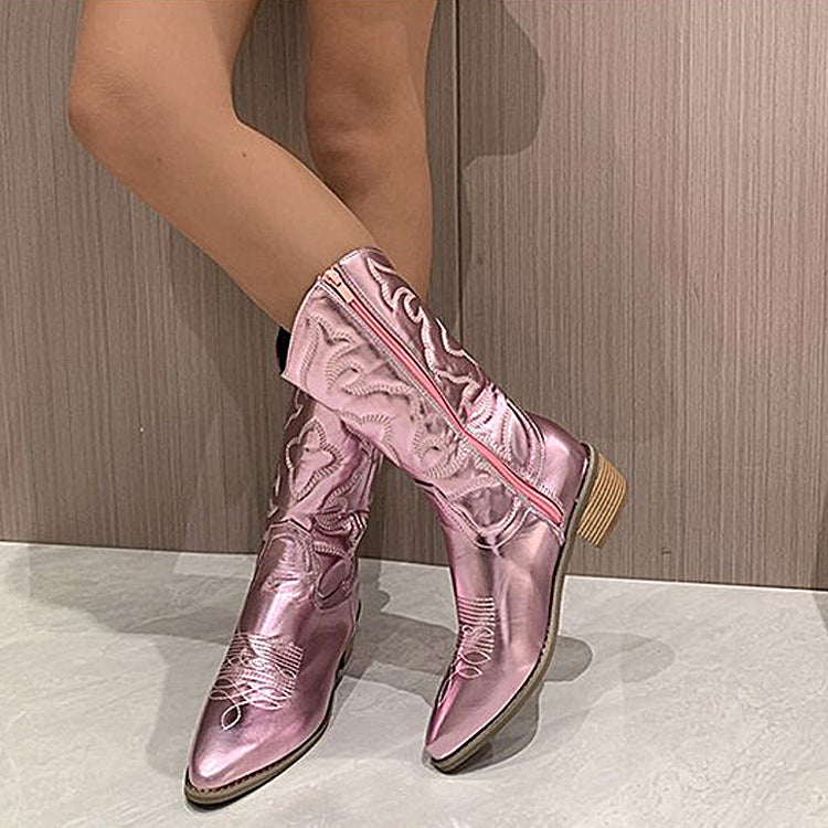 Damen Stiefeletten im Western-Stil EB