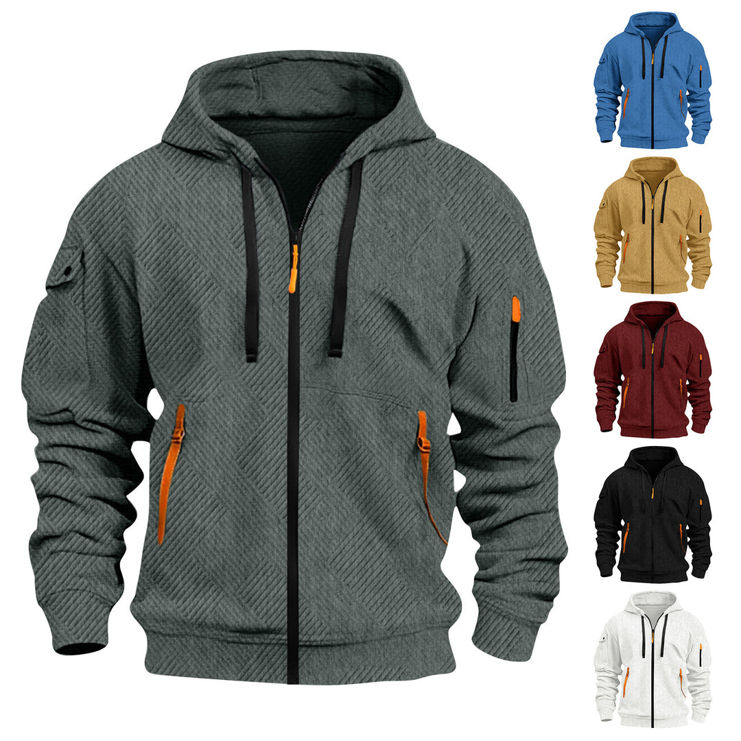 Herren Fleecejacke mit praktischen Taschen EB