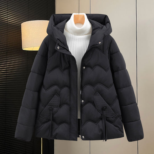 Damen Steppjacke mit Kapuze und Eingrifftaschen EB