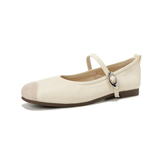 Damen Ballerinas mit modischem Riemchen und edler Schnallenverzierung EB