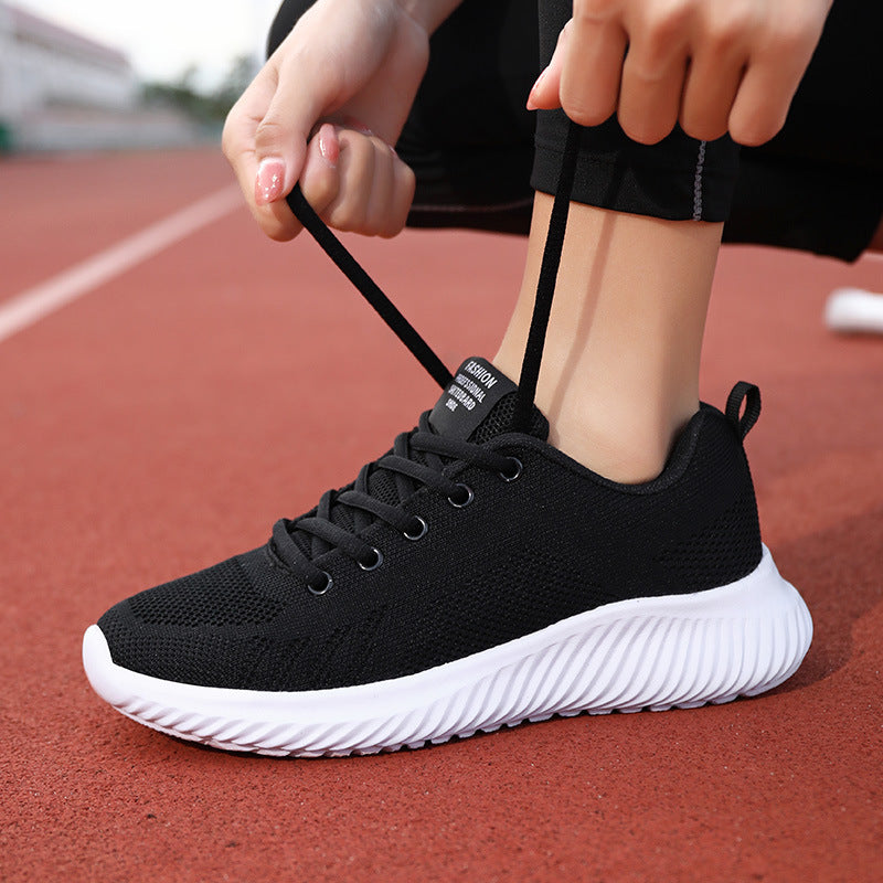 Damen Atmungsaktive Freizeitsneaker mit flexiblem Mesh-Obermaterial und rutschfester Sohle EB