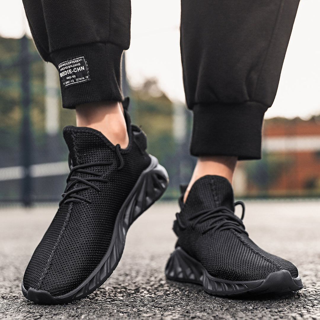 Damen atmungsaktive Sneaker mit elastischem Schnellverschluss EB
