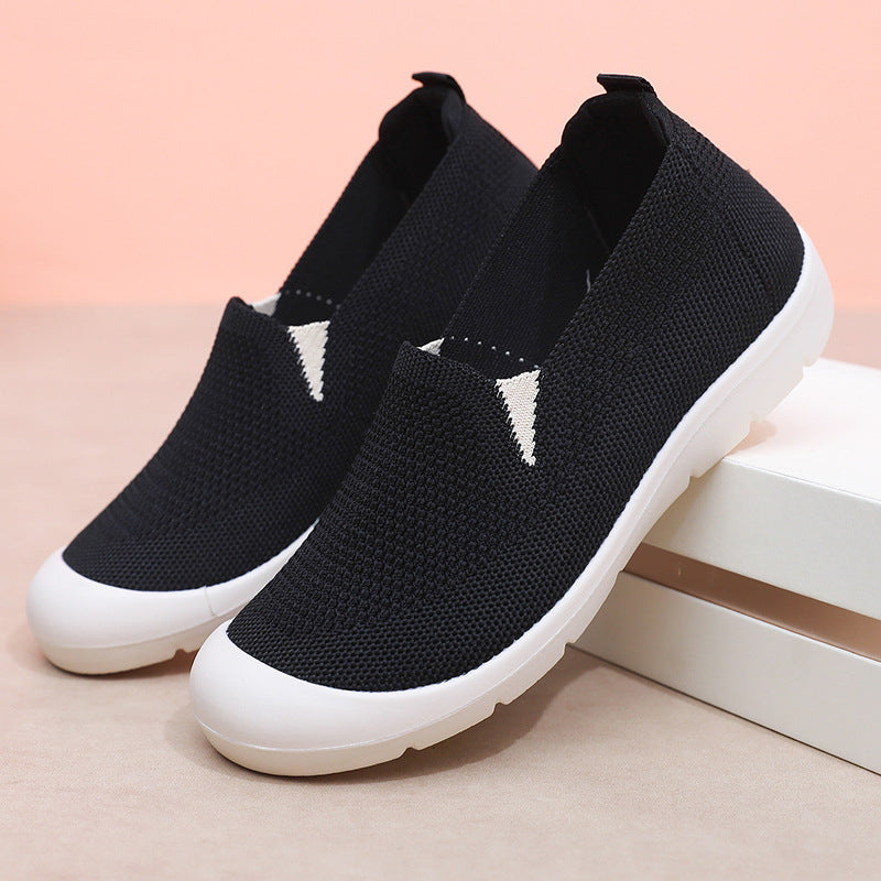 Damen Atmungsaktive Slip-On Sneakers mit flexiblem Einsatz EB