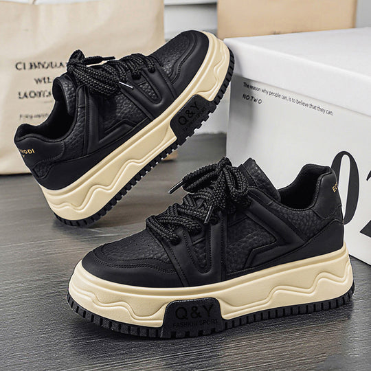 Damen Sportliche Sneakers mit modischer Plateau-Sohle und atmungsaktivem Obermaterial EB