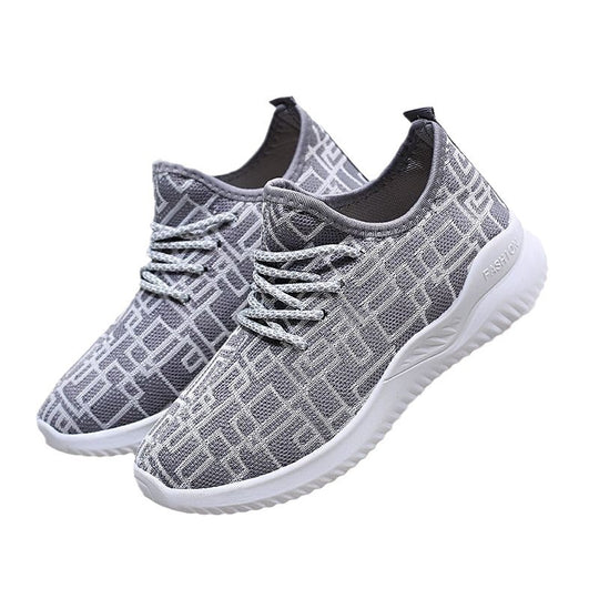 Damen Atmungsaktive Freizeit-Sneaker mit modischem Strickdesign EB